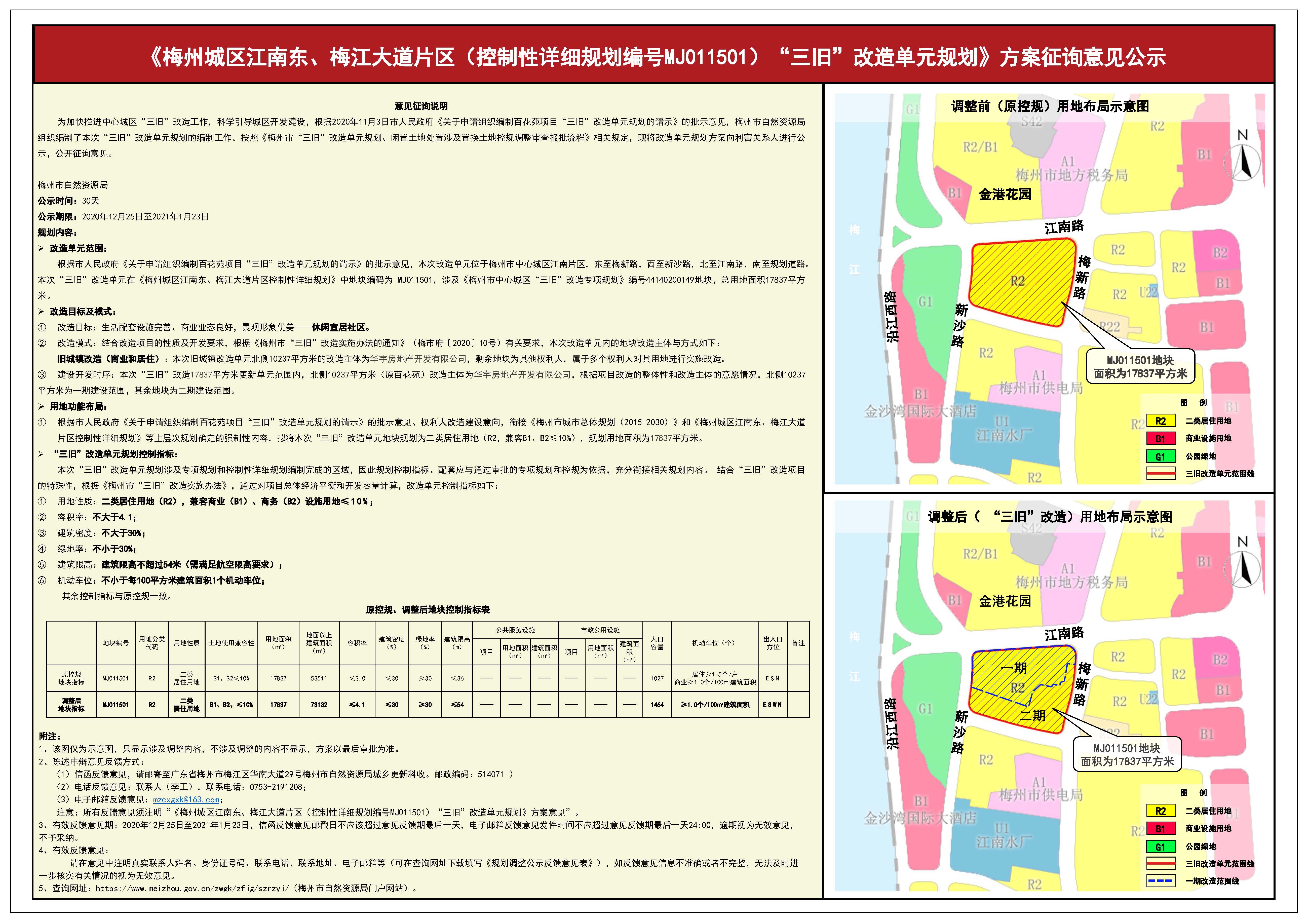 《梅州城区江南东、梅江大道（控制性详细规划编号MJ011501）“三旧”改造单元规划》方案征询意见公示.jpg