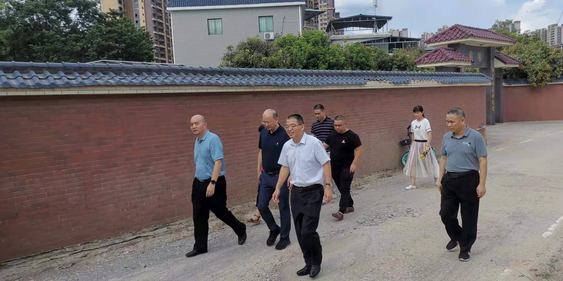 市住建局调研三葵村文明创建工作