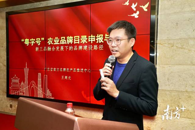 广东省南方名牌农产品推进中心总监王周元讲解申报规则
