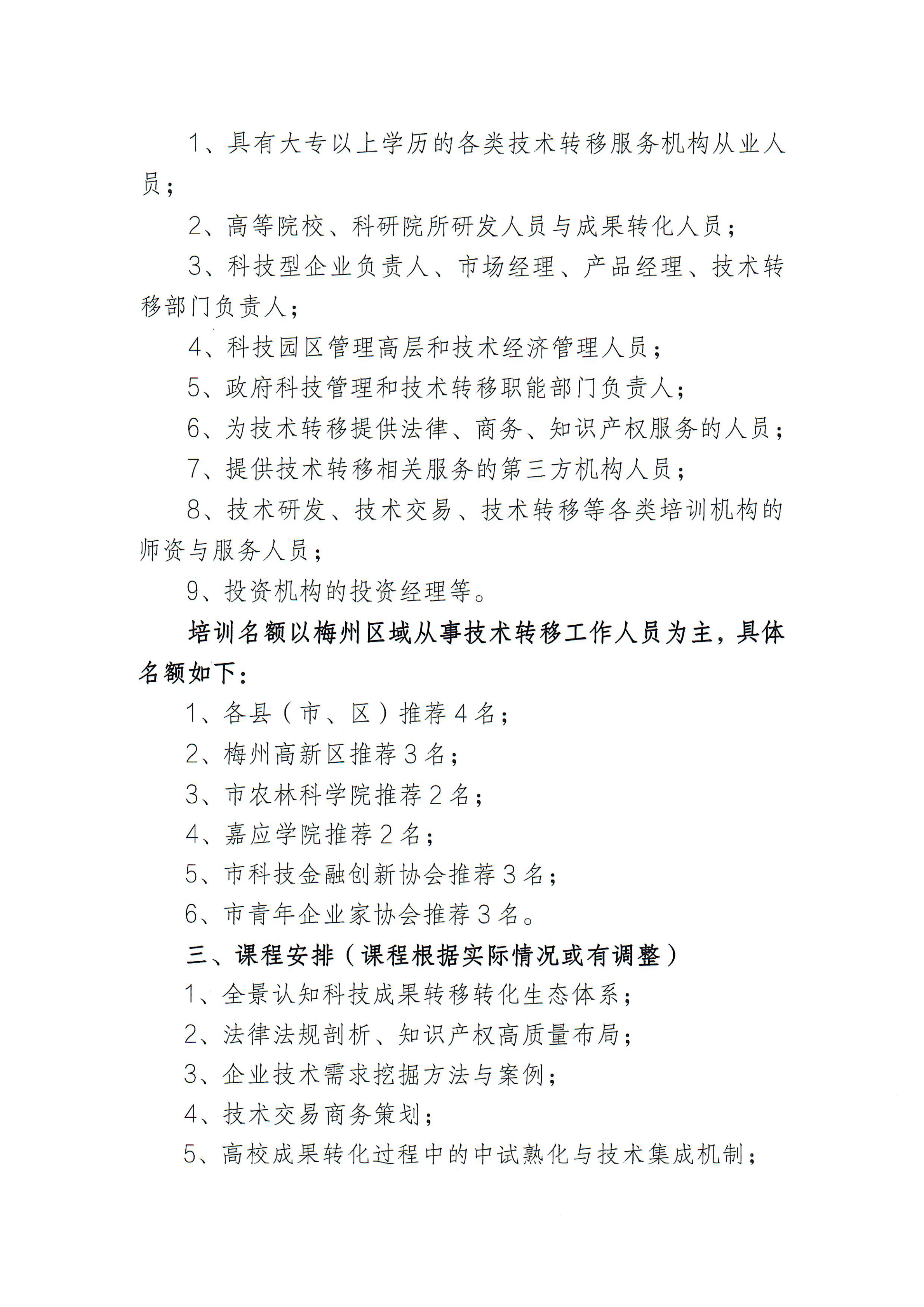 关于举办梅州市2023年国家技术转移专业人员能力等级培训的通知2_01.png