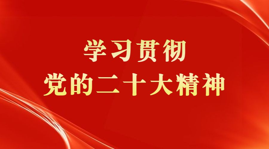 学习贯彻党的二十大精神