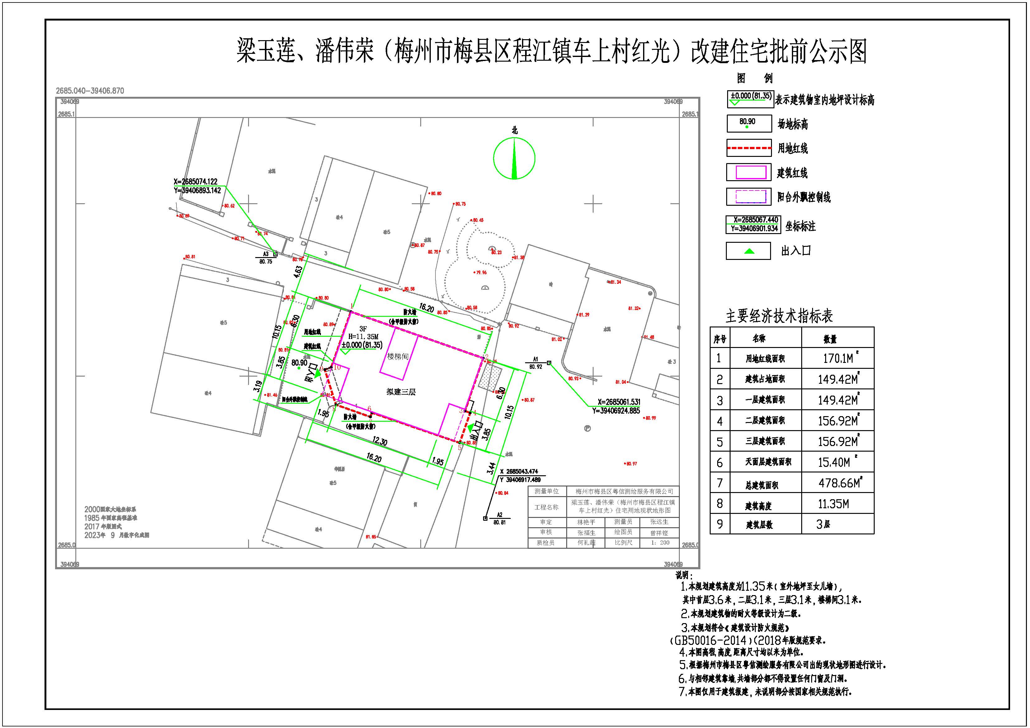总平面图潘伟荣、梁玉莲改建住宅（梅州市梅县区程江镇车上村红光）住宅用地现状地形图-Model.jpg