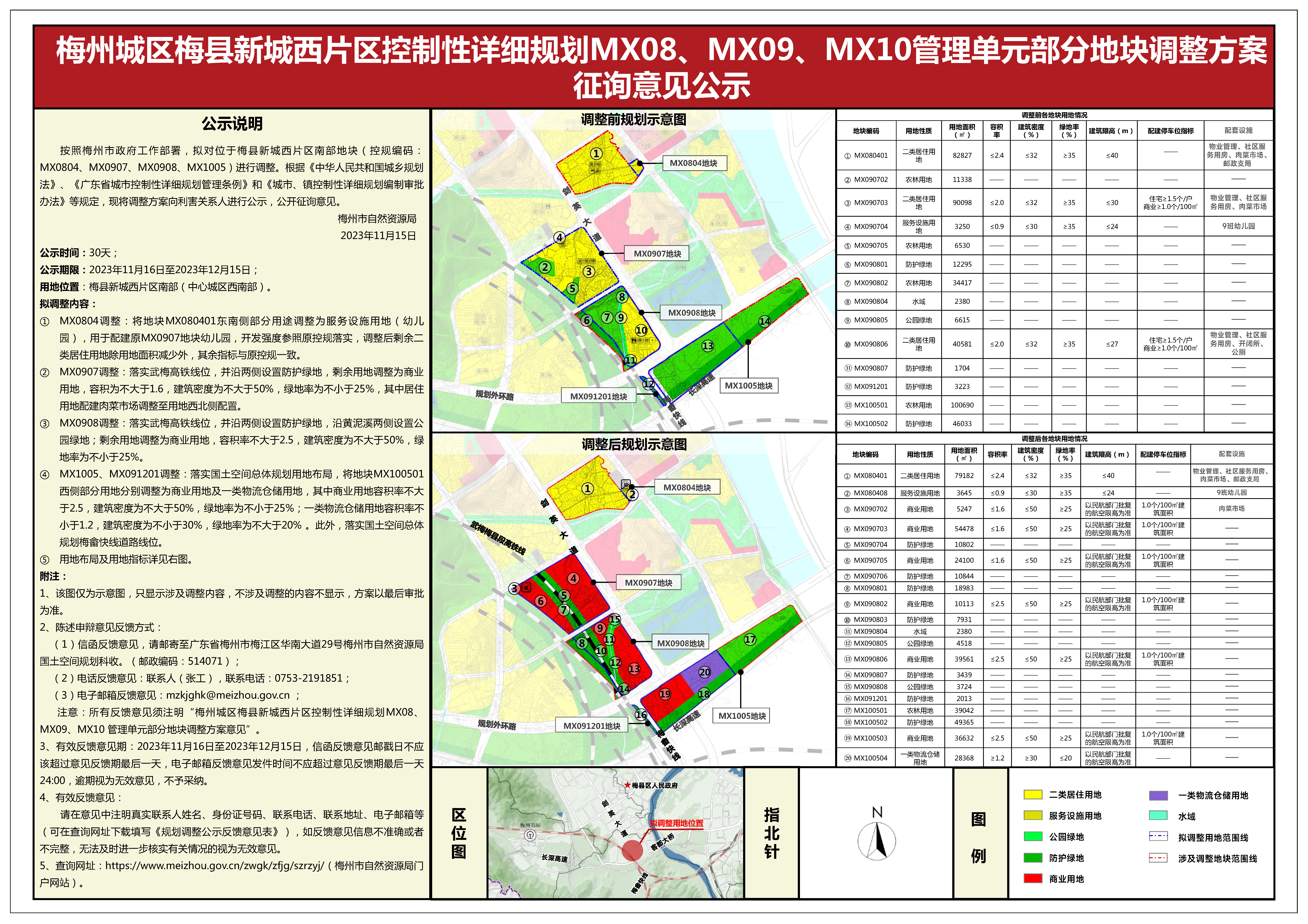 梅州城区梅县新城西片区控制性详细规划MX08、MX09、MX10管理单元部分地块调整方案征询意见公示(1).jpg