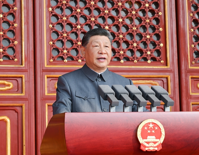 纪念中国人民抗日战争暨世界反法西斯战争胜利80周年大会在京隆重举行天安门广场举行盛大阅兵仪式 习近平发表重要讲话并检阅受阅部队